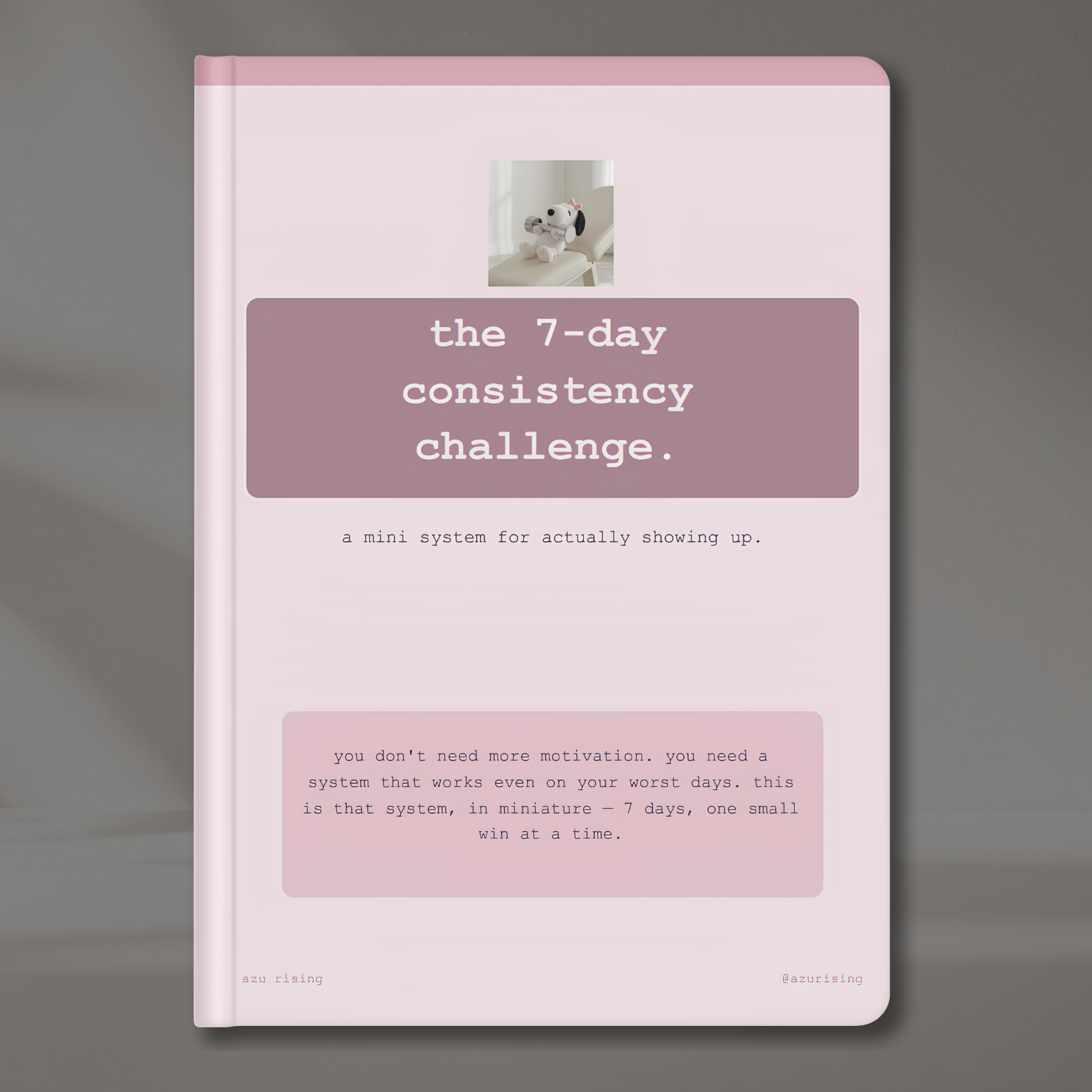 FREEBIE! The 7-Day Consistency Challenge (Digital PDF Guide)